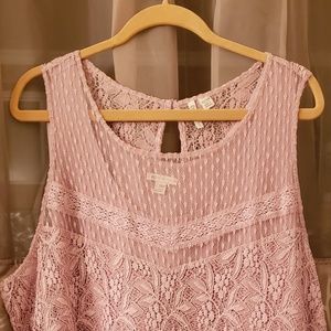 Lacey sleeveless top